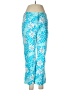 Lilly Pulitzer Print Blue Casual Pants Size 8 - photo 1