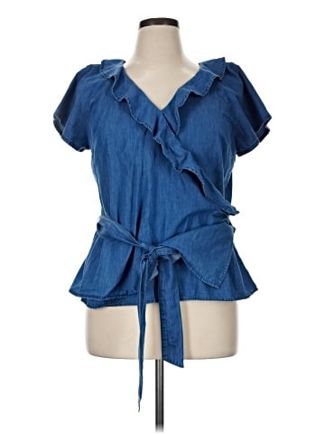 St. John's Bay Short Sleeve Blouse (view 1)