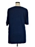 Chico's 100% Polyester Floral Blue Short Sleeve T-Shirt Size XL (3) - photo 2