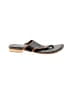 Seychelles Black Flip Flops Size 7 - photo 1