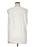 Natural Reflections 100% Cotton Ivory Sleeveless Blouse Size XL - photo 2