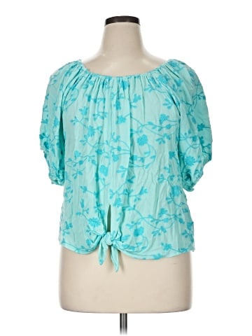 Karen Kane Short Sleeve Blouse (view 1)