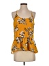 Japna 100% Polyester Yellow Sleeveless Blouse Size S - photo 1