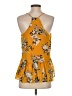 Japna 100% Polyester Yellow Sleeveless Blouse Size S - photo 2