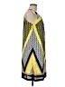 Dana Buchman 100% Polyester Graphic Yellow Cocktail Dress Size M - photo 4