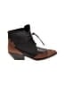 Unbranded 100% Leather Brown Ankle Boots Size 8 - photo 1
