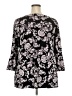 Avenue Black 3/4 Sleeve Blouse Size 22 Plus - photo 2