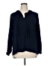 Simply Vera Vera Wang 100% Polyester Blue Long Sleeve Polo Size XL - photo 1