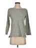 J.Crew 100% Cotton Gray 3/4 Sleeve Top Size S - photo 1