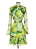 Alex Marie 100% Polyester Tropical Green Cocktail Dress Size 2 - photo 2