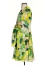 Alex Marie 100% Polyester Tropical Green Cocktail Dress Size 2 - photo 5