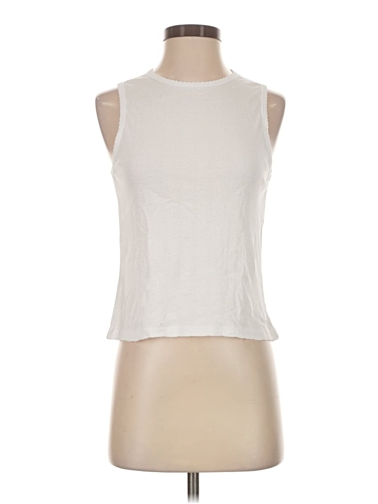 Pre-owned Goldie Sleeveless T-shirt In Ivory