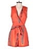 Morena Rosa 100% Polyester Graphic Orange Romper Size S (petite) - photo 1