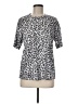 Unbranded 100% Polyester Animal Print Silver 3/4 Sleeve T-Shirt Size M - photo 1