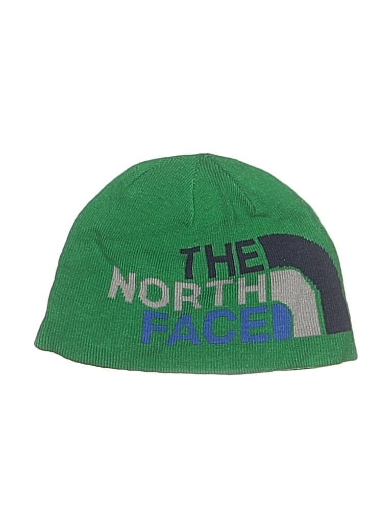 Pre-owned The North Face Kids' Beanie Hat In Green