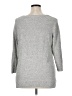 Karen Scott Metallic Silver Pullover Sweater Size XL - photo 2