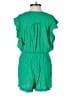 Skies Are Blue 100% Viscose Solid Green Romper Size S - photo 2