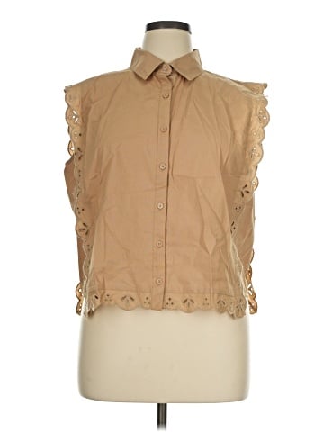 Ann Taylor LOFT Sleeveless Button-Down Shirt (view 1)