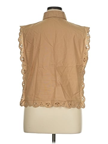 Ann Taylor LOFT Sleeveless Button-Down Shirt (view 2)
