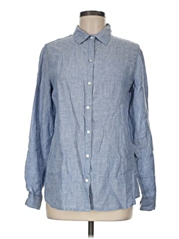 Sigrid Olsen Long Sleeve Button-Down Shirt (view 1)
