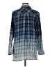J.Jill Plaid Blue Long Sleeve Button-Down Shirt Size M - photo 2