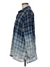 J.Jill Plaid Blue Long Sleeve Button-Down Shirt Size M - photo 5