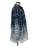 J.Jill Plaid Blue Long Sleeve Button-Down Shirt Size M - photo 4