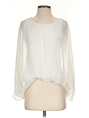 Omai now or never Long Sleeve Silk Top (view 1)