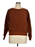 Pink Rose 100% Polyester Solid Brown Pullover Sweater Size XL - photo 1