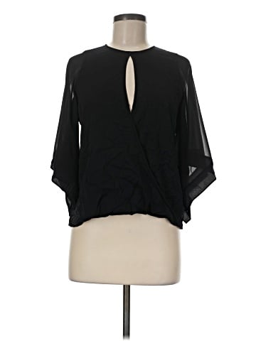 Halston Heritage 3/4 Sleeve Silk Top (view 1)