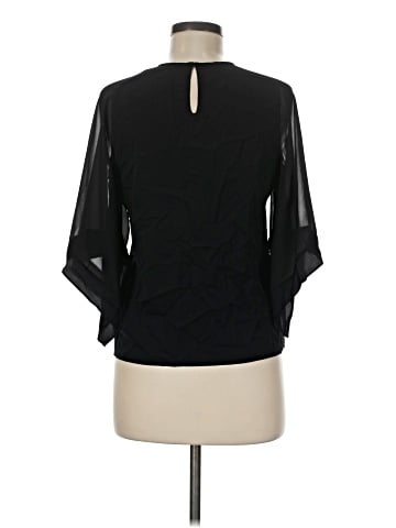 Halston Heritage 3/4 Sleeve Silk Top (view 2)