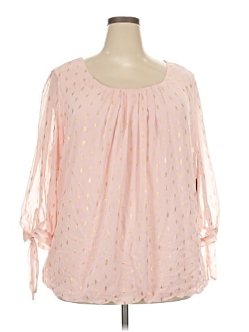 Sara Michelle 3/4 Sleeve Blouse (view 1)