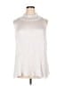 Essentials by Milano 100% Polyester White Sleeveless Blouse Size XL - photo 1