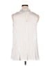 Essentials by Milano 100% Polyester White Sleeveless Blouse Size XL - photo 2