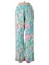 Lilly Pulitzer 100% Rayon Tropical Blue Casual Pants Size M - photo 1