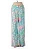 Lilly Pulitzer 100% Rayon Tropical Blue Casual Pants Size M - photo 2