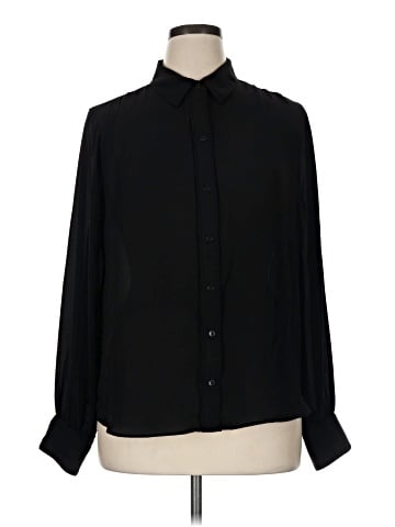White House Black Market Long Sleeve Blouse (view 1)