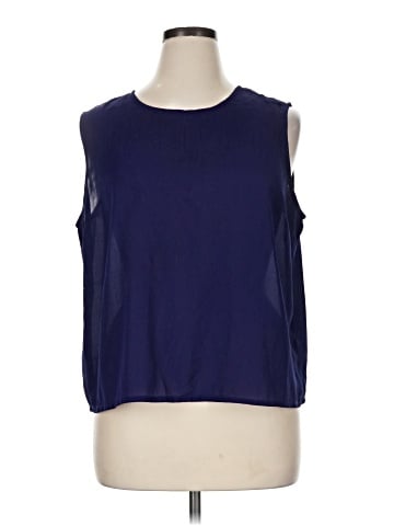 Indigo Moon Sleeveless Blouse (view 1)