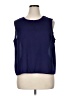 Indigo Moon 100% Polyester Blue Sleeveless Blouse Size 1X - photo 1