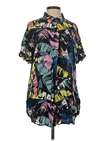 Red Carter Short Sleeve Blouse (view 1)