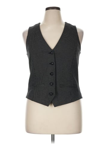 White House Black Market Sleeveless Button-Down Shirt (view 1)