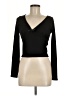 Gaze Black Long Sleeve Top Size M - photo 1