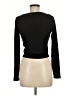 Gaze Black Long Sleeve Top Size M - photo 2
