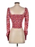 Forever 21 Red Long Sleeve Blouse Size S - photo 2