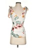 Venus White Short Sleeve Top Size S - photo 1