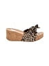 Blowfish Animal Print Tan Wedges Size 10 - photo 1