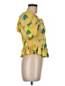 Milk and Honey 100% Polyester Yellow Short Sleeve Top Size M - photo 4