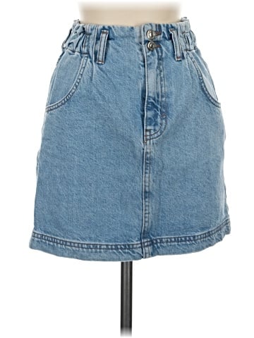 Topshop Denim Skirt (view 1)
