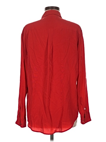 Equipment Long Sleeve Silk Top (view 2)