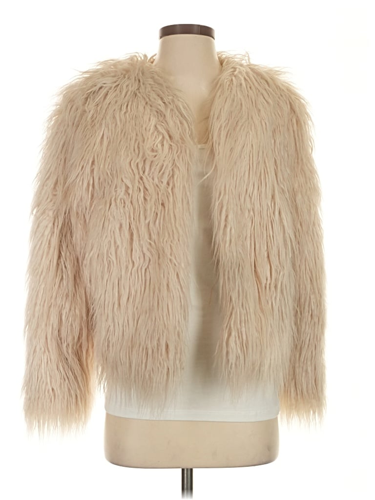 Pre-owned Mcguire Faux Fur Jacket In Ivory